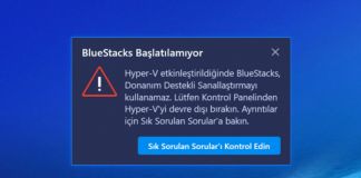 BlueStacks Başlatılamıyor