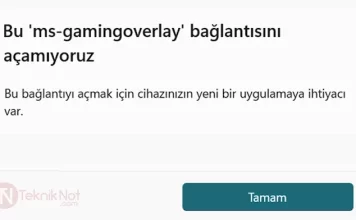 Bu ms-gamingoverlay bağlantısını açamıyoruz Sorunu Çözümü Bu ms-gamingoverlay bağlantısını açamıyoruz Sorunu Çözümü